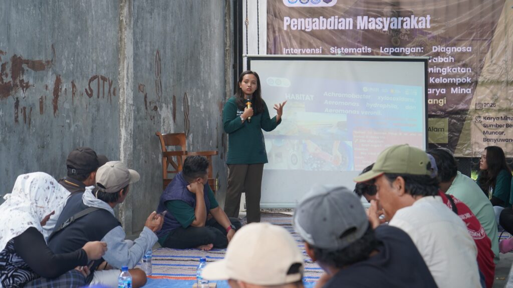 Pengmas Prodi Akuakultur Ajak Pembudidaya Lele Muncar Kenali Penyakit Jaundice